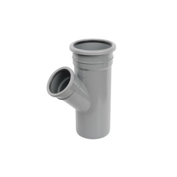 160 x 110mm D/S Grey Soil Pipe 135deg Junction