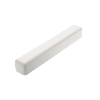 300mm White Fascia Square Corner
