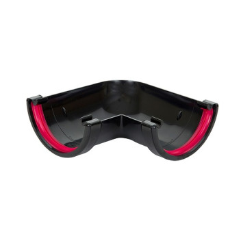 112mm x 90deg Black H/R Angle