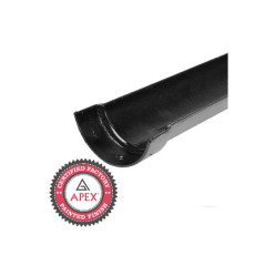 115mm H/R Painted Blk Gutter