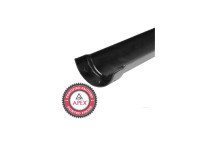 115mm X 1.83m H/R Cast Iron Gutter Painted Black