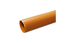 110mm X 3m Drain Pipe Plain Ended