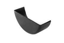 125mm Aluminium Black PPC H/R External Stop End