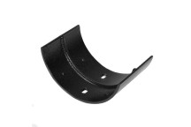 125mm Aluminium Black PPC H/R Gutter Union