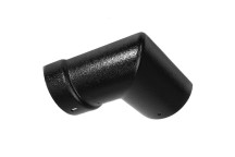 125mm Aluminium Black PPC H/R 90deg External Angle