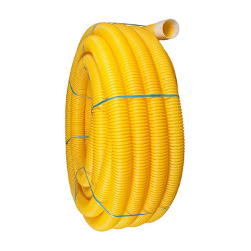 160mm X 50m PERF Singlewall YELLOW Duct