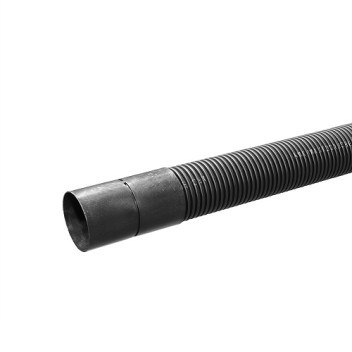 110mm X 6m Black Twinwall Duct Inc Coupler (ELECTRIC)