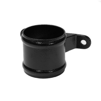 63mm Aluminium Black PPC Round Eared Downpipe Socket 63mm Aluminium Black PPC Round Eared Downpipe Socket
