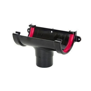 112mm Black H/R Running Outlet 112mm Black H/R Running Outlet