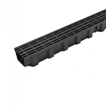 100mm x 1m Plastic Linear Bar Channel Drain