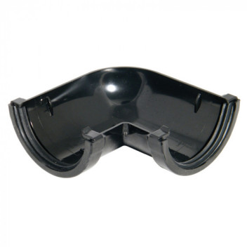 76mm Black Miniflo 90deg Gutter Angle 76mm Black Miniflo 90deg Gutter Angle