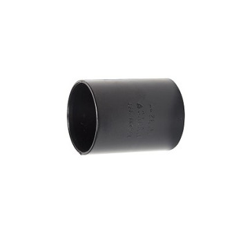 50mm Solvent Weld Straight Connector Black